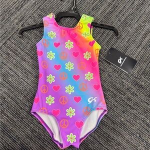 GK Peace and Love Gymnastics leotard